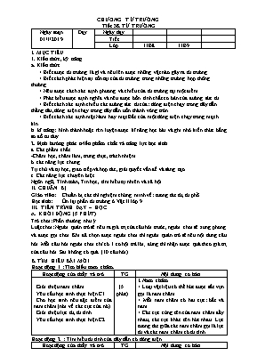 Giáo án Vật lý 11 Học kỳ 2 phương pháp mới